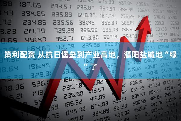 策利配资 从抗日堡垒到产业高地，濮阳盐碱地“绿”了
